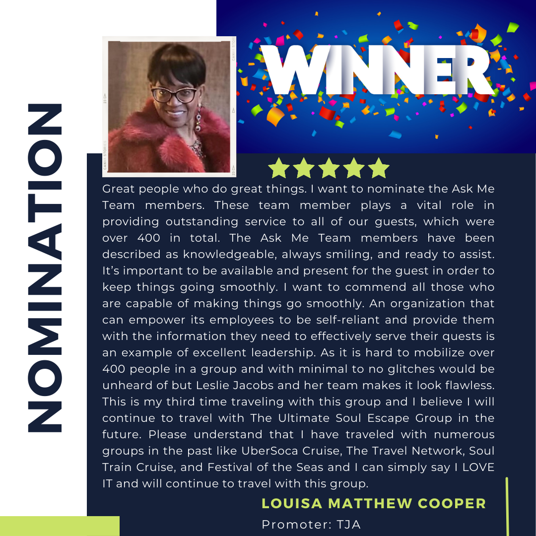 WINNER LOUISA WINNER LOUISA