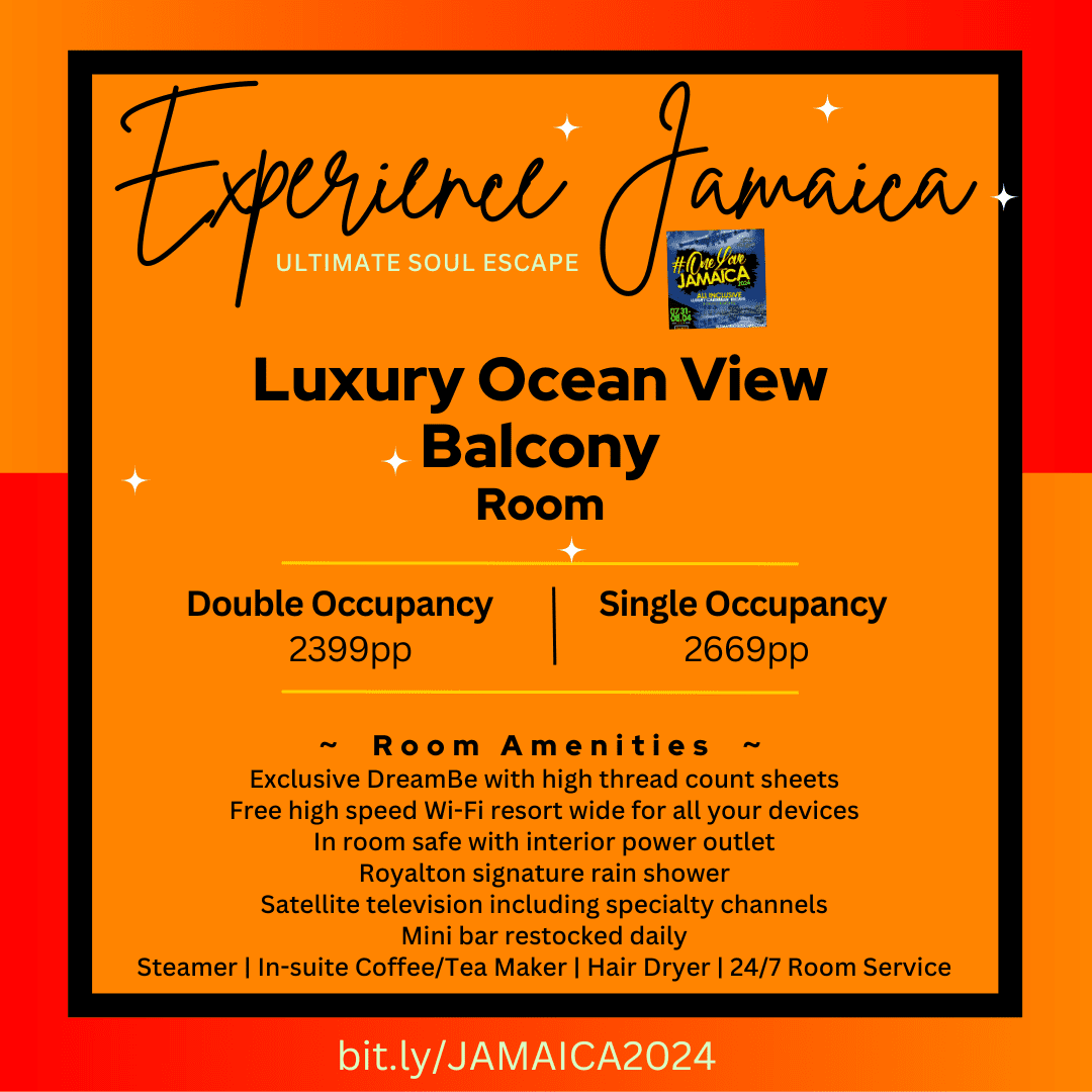 MAY 2024 ONE LOVE JAMAICA LUXURY ROOM PRICE LIST